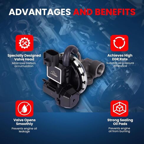 MOCA EGR Valve EGV1042 Compatible with 2003-2011 for Ford Crown Victoria 4.6L, 2003-2011 for Lincoln Town Car 4.6L, 2003-2011 for Mercury Grand Marquis 4.6L 281Cu. In. V8 in Saudi Arabia