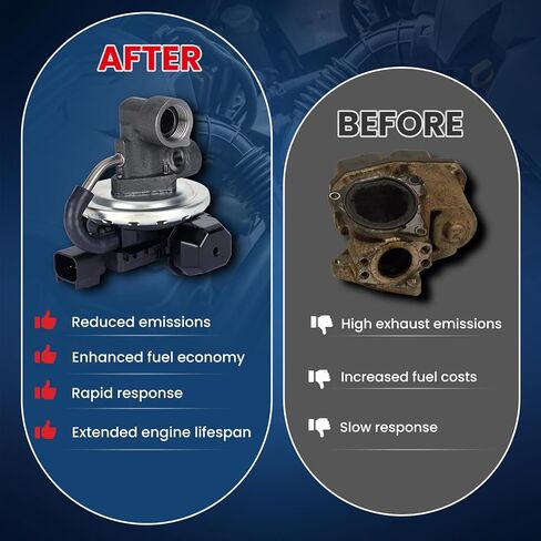 MOCA EGR Valve EGV1042 Compatible with 2003-2011 for Ford Crown Victoria 4.6L, 2003-2011 for Lincoln Town Car 4.6L, 2003-2011 for Mercury Grand Marquis 4.6L 281Cu. In. V8 in Saudi Arabia