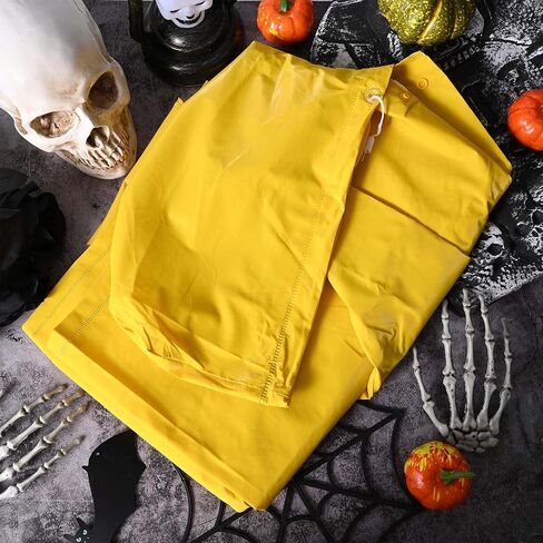 Halloween Raincoat with Red Balloons and White Ribbon for Men Women Movie Character Dress Up in Saudi Arabia