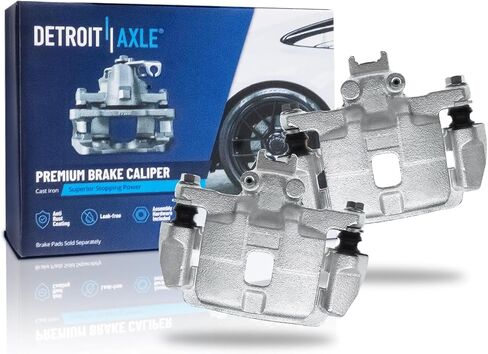 Detroit Axle-2PC الفرجار الخلفي الفرامل الخلفي لعام 2004-2008 Subaru Forester 2004-2007 Impreza 2005-2006 SAAB 9-2x قرص الفرامل مع قوسين 2005 2006 2007 مجموعة الفرجار البديل البديل البديل in Saudi Arabia