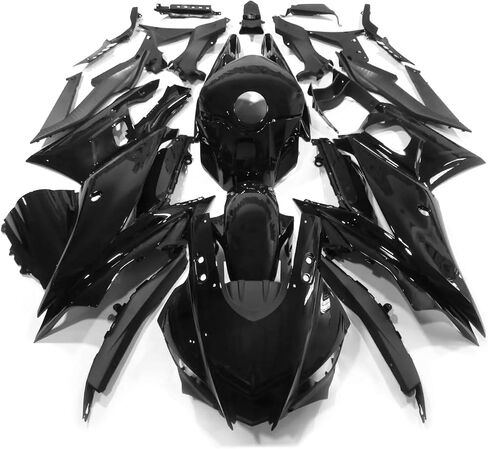 ZXMOTO Gloss Black Motorcycle Fairings Kit Fits For YAMAHA YZF R25/R3 2022 2023 2024 Injection ABS Plastic Bodywork Fairings in Saudi Arabia