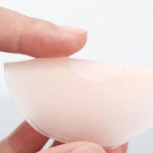 6 Pairs with Box Invisible Silicone Nipple Covers Reusable Women Breast Petals Lift Bras Pasties Bra Padding Sticker Patch Adhesive Pads Intimate,Round Shape Pink in Saudi Arabia