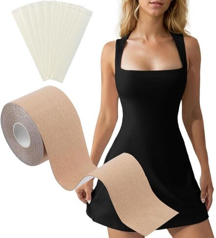 Boob Tape,Boobtape Lift Tape,with 36 Pcs Double Sided Fashion Tape,Multi-functional Tape,Face Lifting Tape,Neck Lift Tape. in Saudi Arabia