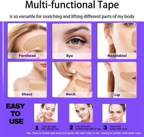 Boob Tape,Boobtape Lift Tape,with 36 Pcs Double Sided Fashion Tape,Multi-functional Tape,Face Lifting Tape,Neck Lift Tape. in Saudi Arabia