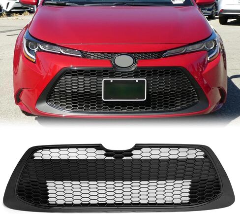 Bewild Front Grille Grille Grill Assy Fit لعام 2020 2021 Toyota Corolla Le Xle Sedan 4-Door Pumper Grille Lower Grille Presaction for 5310202280 ، to1036205 in Saudi Arabia