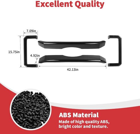Linskip Grille Overlay Compatible with 2011 2012 2013 2014 2015 2016 Ford F250 F350 F450 F550, Gloss Black Front Grille Trim Cover, Exterior Accessories in Saudi Arabia