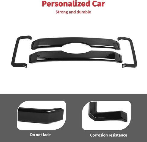 Linskip Grille Overlay Compatible with 2011 2012 2013 2014 2015 2016 Ford F250 F350 F450 F550, Gloss Black Front Grille Trim Cover, Exterior Accessories in Saudi Arabia