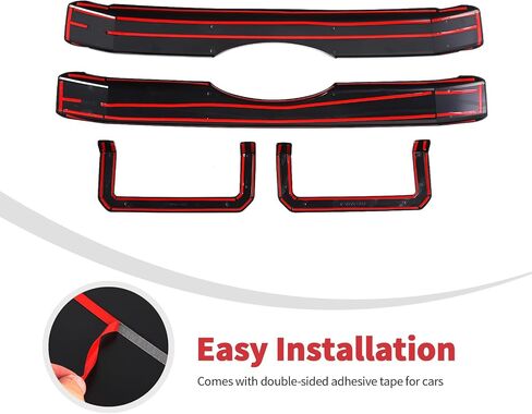 Linskip Grille Overlay Compatible with 2011 2012 2013 2014 2015 2016 Ford F250 F350 F450 F550, Gloss Black Front Grille Trim Cover, Exterior Accessories in Saudi Arabia
