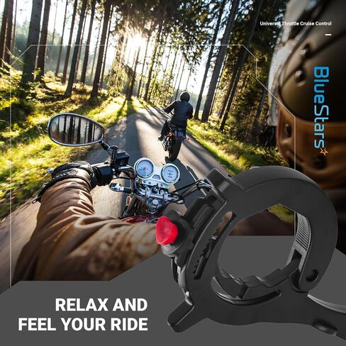 Bluestars Throttle Cruise Control/Aotorcycle Lock - Universal متوافق مع معظم الدراجات النارية/الدراجات الكهربائية/الدراجات البخارية/ATVs - التحكم في إكسسوارات الدراجات النارية in Kuwait