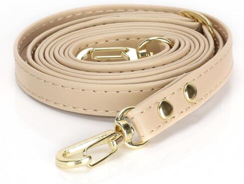 Replacement Adjustable PU Leather Crossbody Straps - Stylish, Durable, and Versatile Replacement Straps for Shoulder Bags, Purses, and Wallets (Beige) in Kuwait