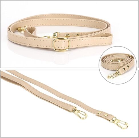 Replacement Adjustable PU Leather Crossbody Straps - Stylish, Durable, and Versatile Replacement Straps for Shoulder Bags, Purses, and Wallets (Beige) in Kuwait