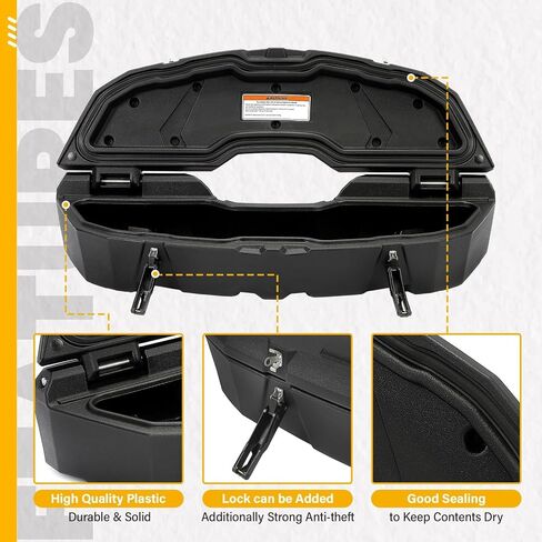 KUAFU 45L Rear Storage Cargo Bed Box Compatible with Can-Am Maverick X3 /X3 Max 2013-2021 /Outlander 2013+/Renegade 2013+ Replacement for 715003879 Trunk Rack Box in Saudi Arabia