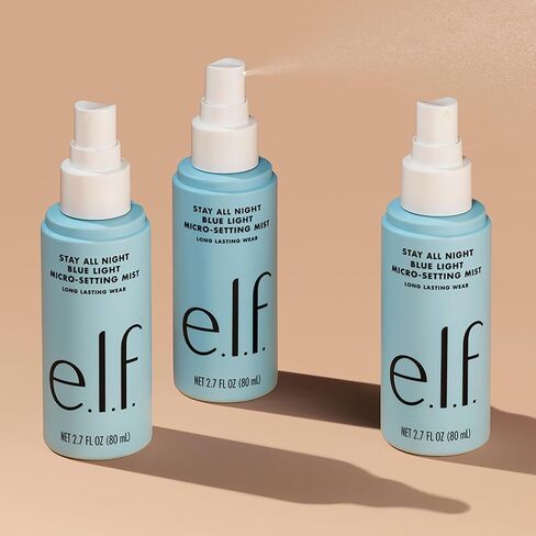 e.l.f. Stay All Night Blue Light Micro-Setting Mist, Setting Spray & Skin Refresher For A Matte Finish, Reduces Blue Light Transmission, 2.7 Fl Oz in Kuwait