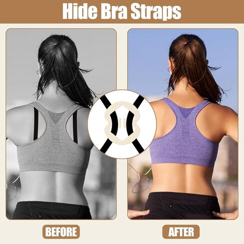 أحزمة ومقاطع صدرية 8 عبوة - 4 أزواج أحزمة صدرية للسيدات ومقاطع صدرية 4pcs لصنع Racerback - أشرطة كتف زهرة من الدانتيل القابلة للتعديل لصالح حمالات الصدر الراحة والملابس الداخلية والملابس الداخلية وقمم الدبابات وارتداء الرياضة in Saudi Arabia