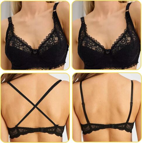 3 أزواج أبيض سوداء أشرطة سوداء قابلة للضبط أحزمة استبدال حزام الكتف Bra No Slipping Lingerie Lingerie Rovrap القابلة للإزالة للنساء (أبيض ، أسود ، بيج ، عرض 15 ملم) in Saudi Arabia