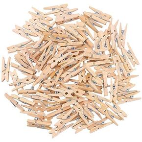 Ccinee 100pcs 3.5 سم من الملابس الخشبية 2mm سلسلة الجت in Kuwait