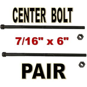 UAT Leaf Spring Center Bolt Pin - 7/16 x 6 (Pair) Fine Threaded Leaf Bolts with Nuts in Saudi Arabia
