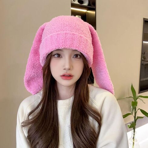 Funny Plush Hat Winter Warm Long Skull Cosplay Party Hat for Teens Adult Sport Headwear in Kuwait