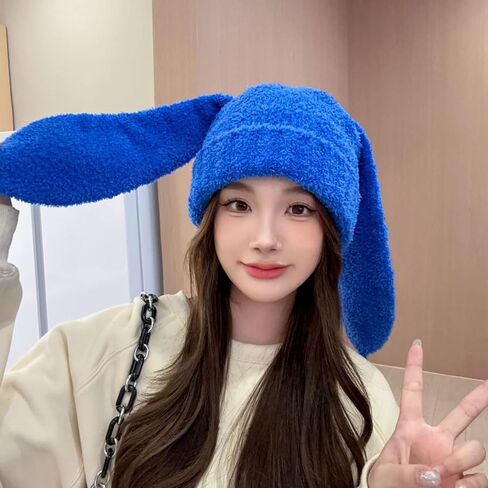 Funny Plush Hat Winter Warm Long Skull Cosplay Party Hat for Teens Adult Sport Headwear in Kuwait