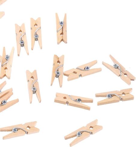 Ccinee 100pcs 3.5 سم من الملابس الخشبية 2mm سلسلة الجت in Saudi Arabia