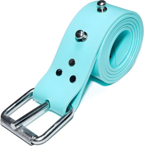 Silicone Diving Weight Belt 54" (138cm) with Removable Stainless Steel Nail Heads - Ideal for Freediving & Spearfishing in Saudi Arabia
