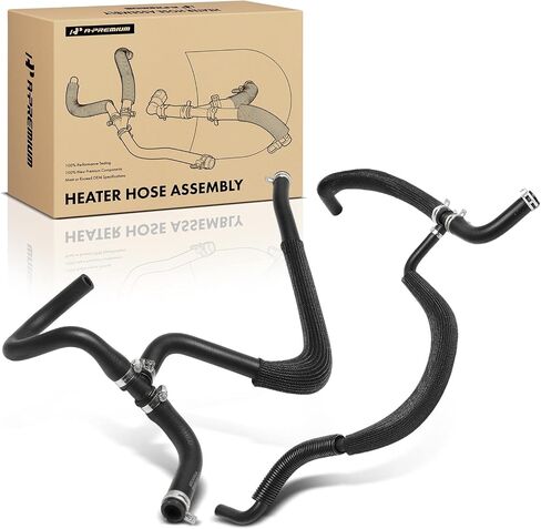 A-Premium 2PCS Inlet & Outlet HVAC HOSE HOSE CLESBLY مع المشابك المتوافقة مع Dodge Charger 2006-2013 ، Challenger 2008-2013 ، Magnum 2005-2008 & Chrysler 300 2005-2013 in Saudi Arabia