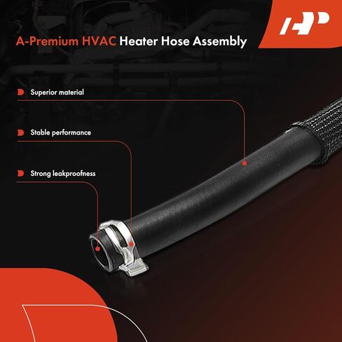 A-Premium 2PCS Inlet & Outlet HVAC HOSE HOSE CLESBLY مع المشابك المتوافقة مع Dodge Charger 2006-2013 ، Challenger 2008-2013 ، Magnum 2005-2008 & Chrysler 300 2005-2013 in Saudi Arabia