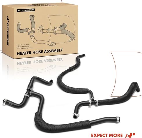 A-Premium 2PCS Inlet & Outlet HVAC HOSE HOSE CLESBLY مع المشابك المتوافقة مع Dodge Charger 2006-2013 ، Challenger 2008-2013 ، Magnum 2005-2008 & Chrysler 300 2005-2013 in Saudi Arabia