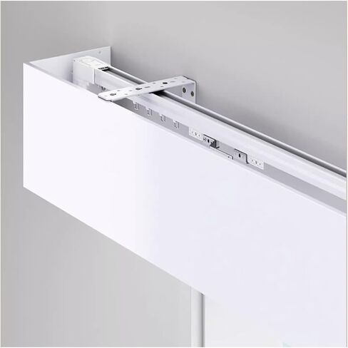 Heavy Duty Wall Mount Curtain Pelmet Panel, Double Rail Decorative Valance Box with Track for Curtains, Roller Blinds & Venetian Blinds - 9.5ft (2.9m) in Saudi Arabia