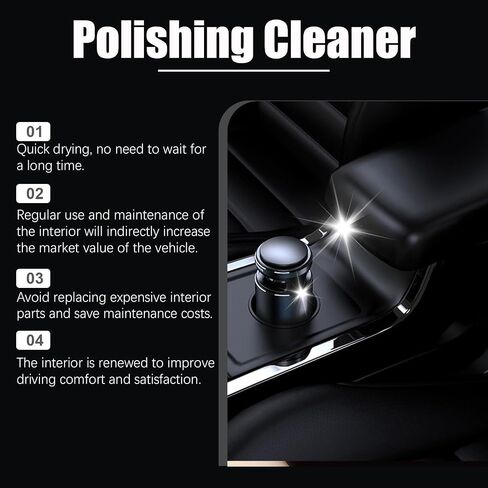 Favourcy Car Interior Breatant ، 2025 New Donkey Pro Poiling Cleaner ، Tekard Car Interior Interior Interior Interior All Giest Cars Plainer for Rubber ، Leather (2pcs) in Saudi Arabia