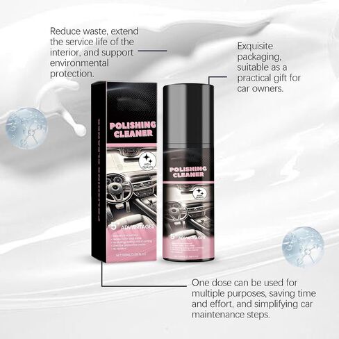 Favourcy Car Interior Breatant ، 2025 New Donkey Pro Poiling Cleaner ، Tekard Car Interior Interior Interior Interior All Giest Cars Plainer for Rubber ، Leather (2pcs) in Saudi Arabia