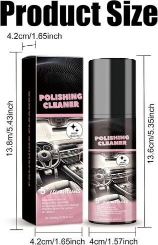 Favourcy Car Interior Breatant ، 2025 New Donkey Pro Poiling Cleaner ، Tekard Car Interior Interior Interior Interior All Giest Cars Plainer for Rubber ، Leather (2pcs) in Saudi Arabia