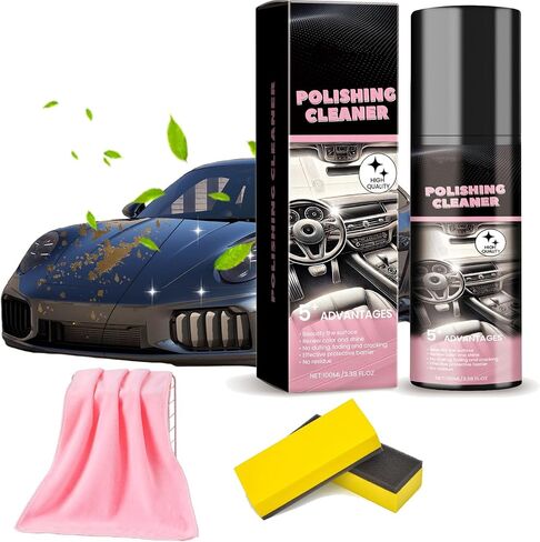 Favourcy Car Interior Breatant ، 2025 New Donkey Pro Poiling Cleaner ، Tekard Car Interior Interior Interior Interior All Giest Cars Plainer for Rubber ، Leather (2pcs) in Saudi Arabia