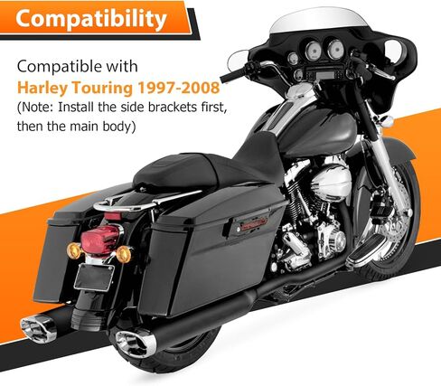 Mofun 31 "Hight Twisted Sissy Bar Prastenger Budgerest متوافق مع Harley Touring Road Road Glide Electra Glide 2009-2025 ، Gloss Black in Saudi Arabia