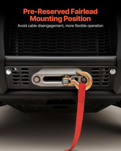 VEVOR Winch Mount, Winch Capacity of 2000-3600 lbs, Trailer Hitch Winch Mount for Select Polaris Ranger Models (2010-2021), 3 Mounting Hole Design, Powder Coated Steel, Fit for Muddy Road Rescue in Saudi Arabia