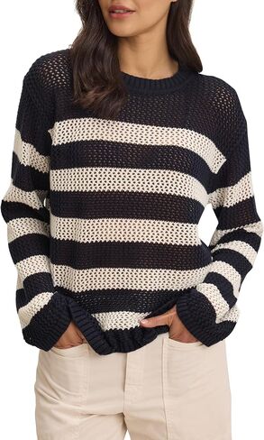Velvet by Graham & Spencer Women's Kanan Cotton Cashmere Mesh Sweater in Saudi Arabia