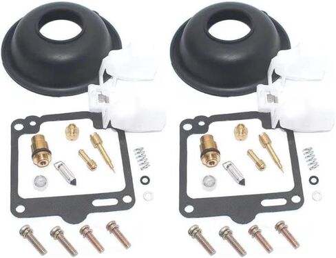 2 Set Motorcycle Carburetor Repair Plunger Diaphragm Compatible With Virago 1100 XV1100 1988-1999 XV 1100 S Models .(2 repair kit) in Saudi Arabia