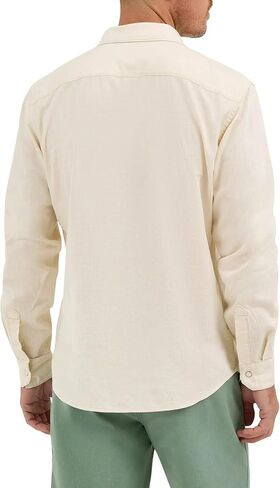 Wrangler Men's Slim Fit Long Sleeve Woven Twill Shirt with Sunglasses Cleaner in Kuwait