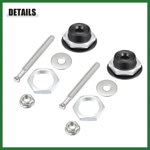 Motoforti Black Pumper Quick Freef Lock Latch Aluminy Aluminy Hood Lock Lock Bonnet - حزمة من 2 طويل الأمد in Saudi Arabia