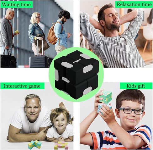 6 Pack Infinity Cube Toys, Fidget Blocks for Kids Boys Girls, Infinite Cubes Flip Cube Finger Toys for Birthday Gifts Goodie Bag Basket Stuffers Classroom Prizes Party Favors in Saudi Arabia