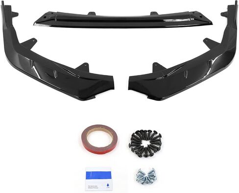 FREEMOTOR802 Front Bumper Lip Splitter Air Dam Chin Spoiler, Fits 2020-2024 Toyota Corolla SE/XSE/SE Nightshade/Hybrid SE/Hybrid XSE/Hybrid Nightshade Sedan, IKON Style Gloss Black PP 3PCS in Saudi Arabia