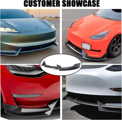 Side Skirts for 2017-2025 Tesla Model 3, Model 3 Accessories Body Kit Rocker Panel Trim Guard Carbon Fiber 4 pcs (Carbon Fiber) in Saudi Arabia