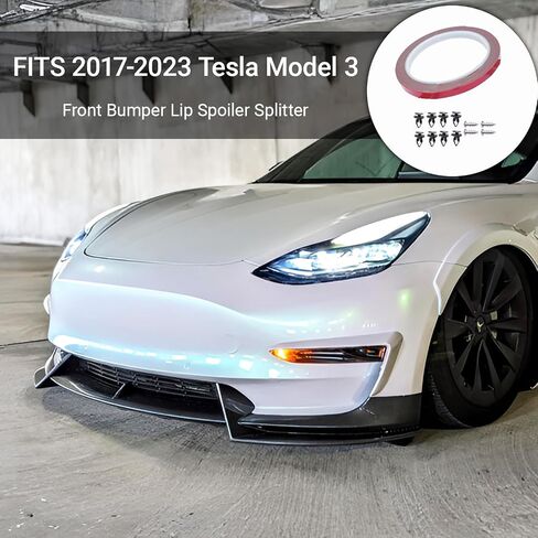 Side Skirts for 2017-2025 Tesla Model 3, Model 3 Accessories Body Kit Rocker Panel Trim Guard Carbon Fiber 4 pcs (Carbon Fiber) in Saudi Arabia
