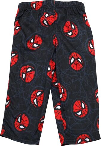 Marvel Spiderman Pajamas for Boys ، 2 قطعة Spiderman PJs للأولاد الصغار ، مجموعة قصيرة من الأكمام ، مجموعة 4T أسود/أحمر in Saudi Arabia