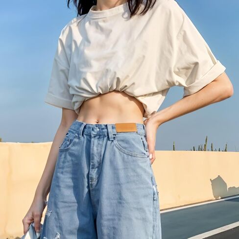 2pcs Adjustable Shirt Tuck Band Women Bands for Tucking Shirts Stays Belt Adjustable Elastic Crop Bands Lightweight Sweater Cropping Belt for Women in Saudi Arabia