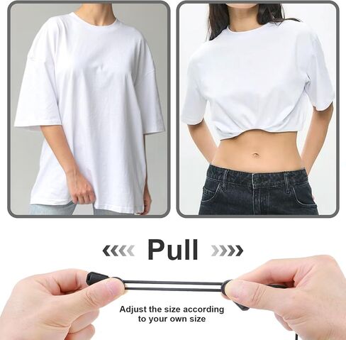 2pcs Adjustable Shirt Tuck Band Women Bands for Tucking Shirts Stays Belt Adjustable Elastic Crop Bands Lightweight Sweater Cropping Belt for Women in Saudi Arabia