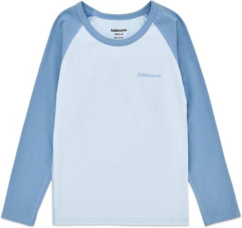 Aablexema Toddler & Kids Pajamas Set Cotton Seamless Snug fit Long Sleeve Loungewear Sleepwear 2pcs Pjs Set for Boys Girls in Kuwait