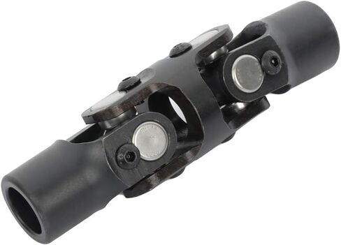 3/4 "Round * 3/4" Round Smooth Steering Confincts Universal Black Double U-Coint Shaft Smooth 143mm in Kuwait