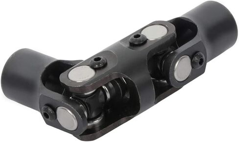 3/4 "Round * 3/4" Round Smooth Steering Confincts Universal Black Double U-Coint Shaft Smooth 143mm in Kuwait