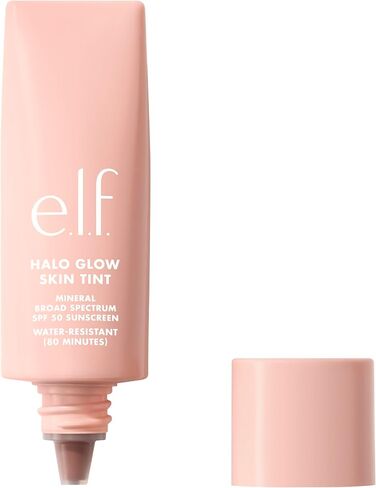 قزم. Halo Glow Skin Tint SPF 50 ، مرطب ملون للتغطية الخفيفة القابلة للبناء ، يخلق توهجًا طبيعيًا وخاليًا in Kuwait